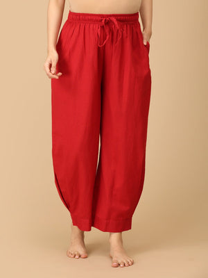 Carmine Maroonscape Maternity Lounge Pants - MBS - SK - MRSPC - S