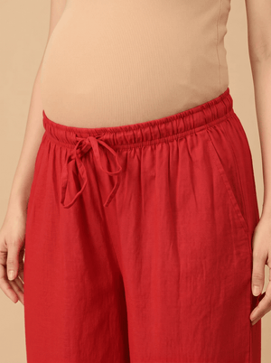 Carmine Maroonscape Maternity Lounge Pants - Maroon Maternity Bottoms