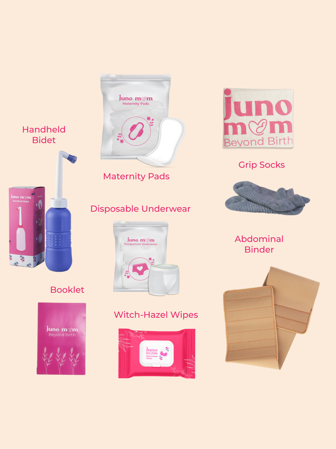 Juno Mom Natural Birth Postpartum Kit