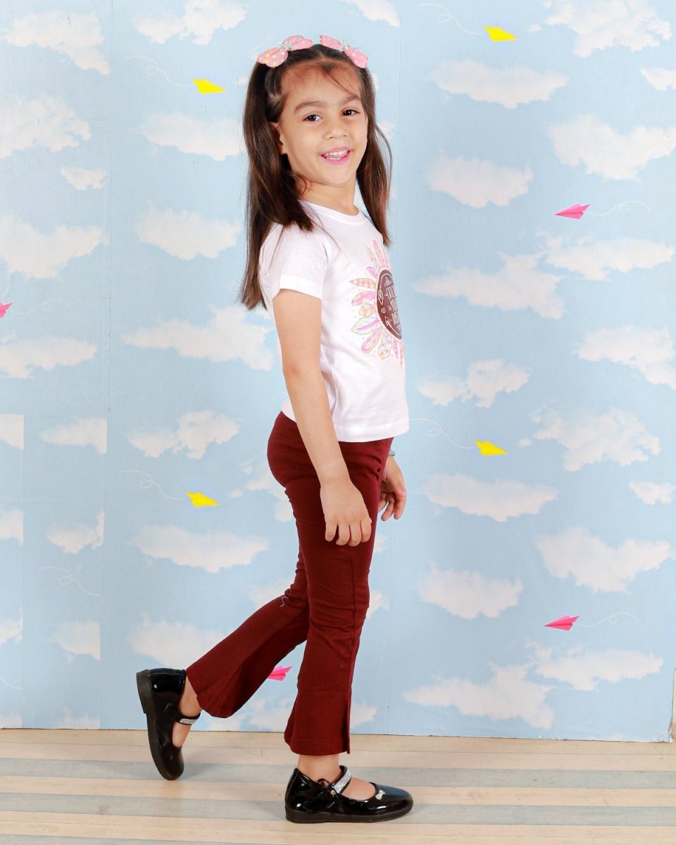 Catch Your Dreams Girls Top And Flared Pant Set - KCW-AN-CDPT-1-2