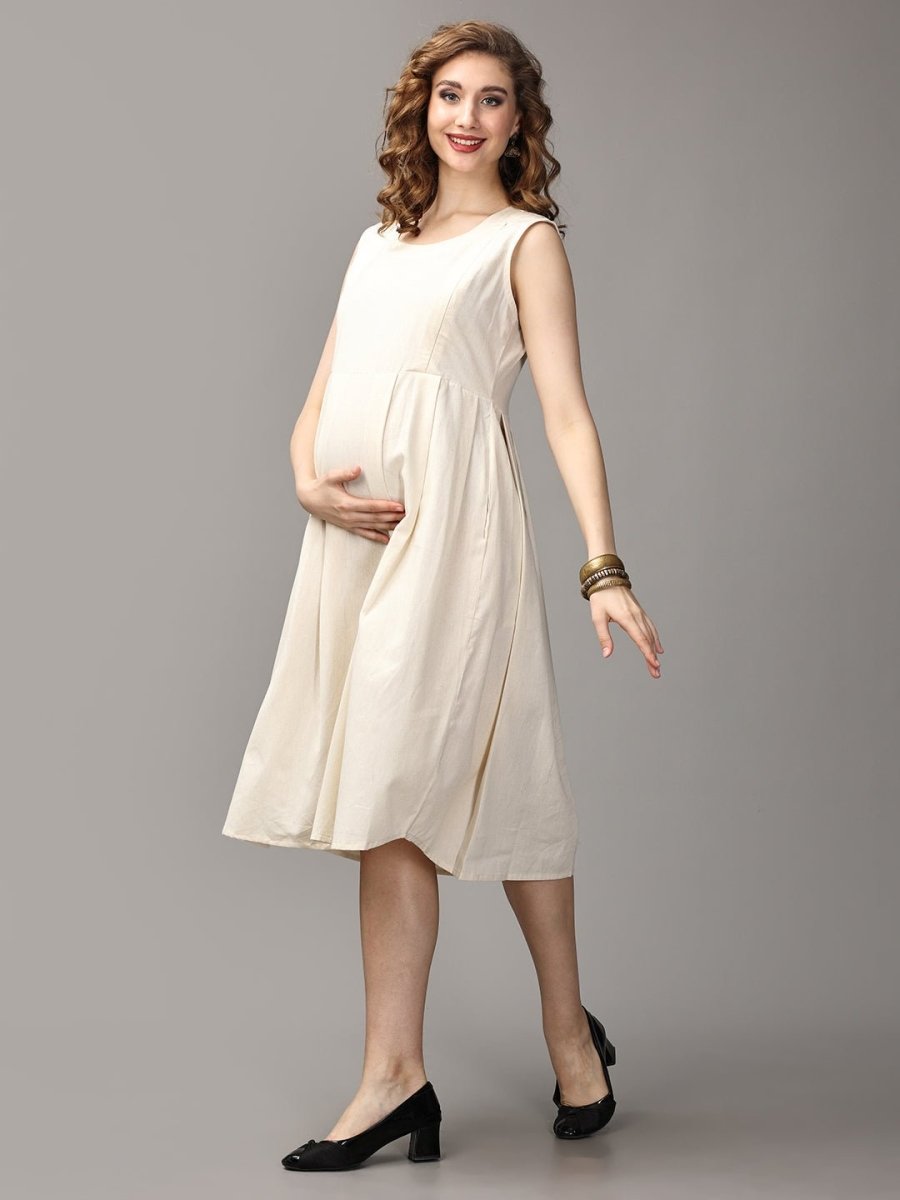 Cave the Way Maternity and Nursing Shacket Dress - MEW-SK-BKGMT-S