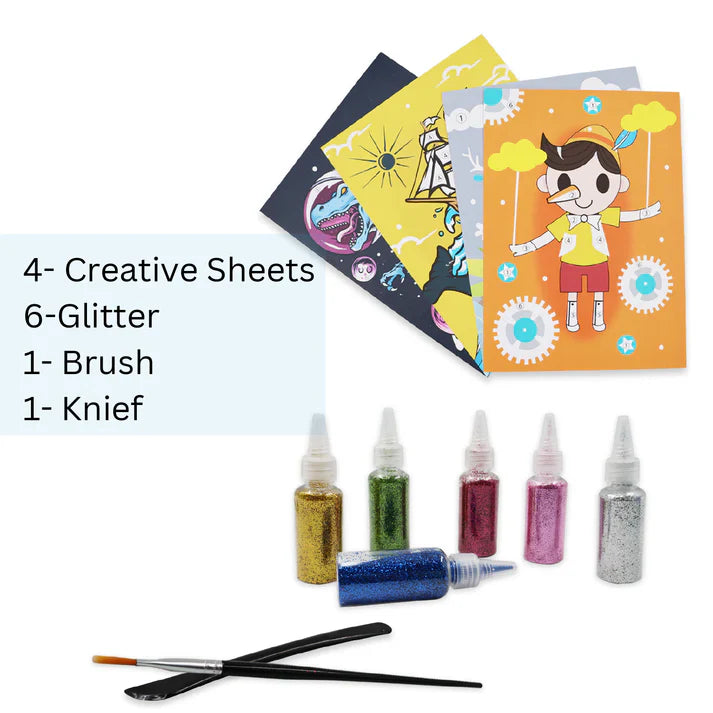 SCOOBIES GLITTERY ART SET (BOYS)