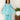 Celeste Blue Floral Embroidered Girls Anarkali Kurta Set - KP-CLSBF-6-12