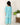 Celeste Blue Floral Embroidered Girls Anarkali Kurta Set - KP-CLSBF-6-12