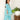 Celeste Blue Floral Embroidered Girls Anarkali Kurta Set - KP-CLSBF-6-12