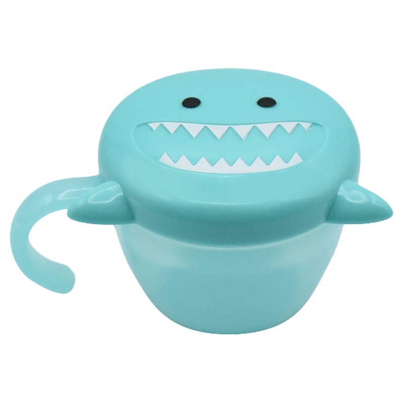 Melii Snack Container with Finger Trap- Shark Teal