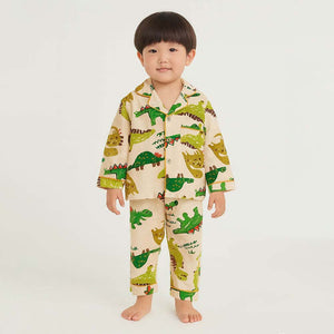 Chalk paint Dino soft Cotton Kids Nightsuit - 1 - 2 Years Nightsuits