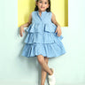 Chambray Blue Girls Casual Dress