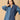 Chambray Color Block Shirt - Women's Tops