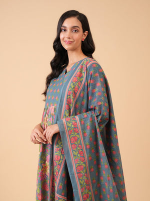 Chandrika Maternity and Nursing Kurta Set With Dupatta - S Maternity Ethnic Set