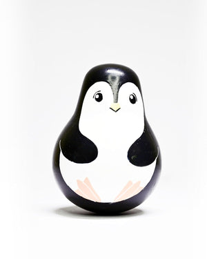 Channapatna Toys Wooden Penguin Roly Poly Toy | The Mom Store - Baby & Toddler