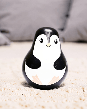 Channapatna Toys Wooden Penguin Roly Poly Toy | The Mom Store - Baby & Toddler