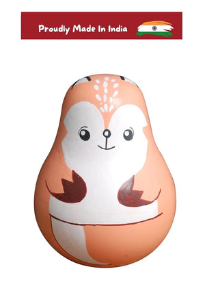 Channapatna Toys Wooden Squirrel Roly Poly Toy | The Mom Store - Baby & Toddler