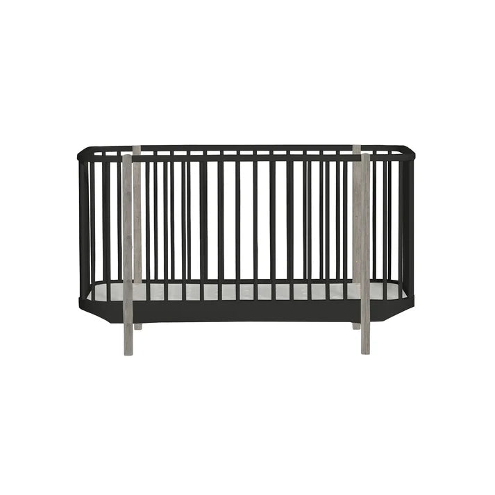 The Baby Atelier 100% Organic Nordic Crib Black