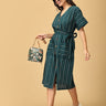 Chartreuse Chic Women's Handloom Dress - WDRS - SK - CHTC - XS
