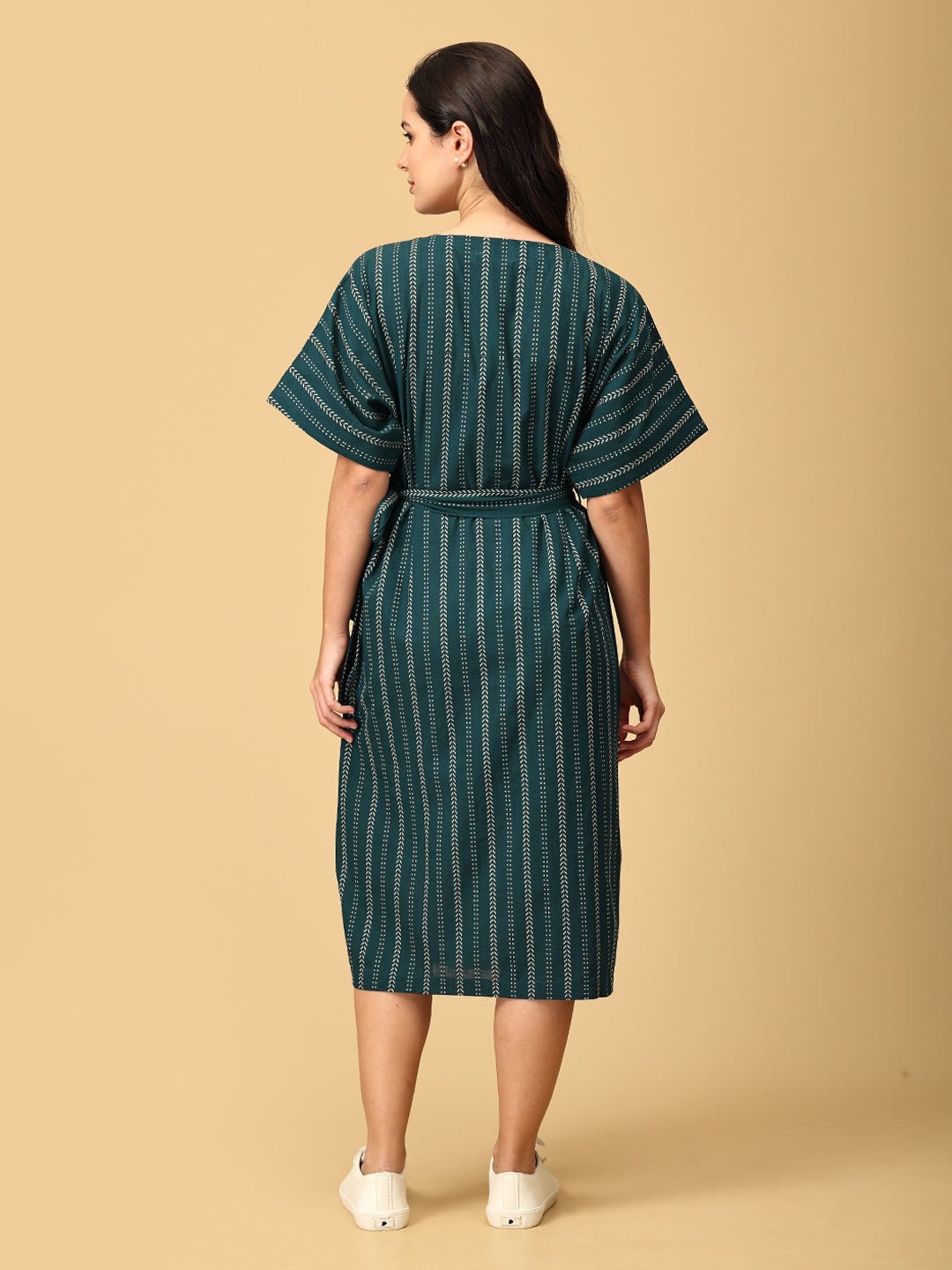 Chartreuse Chic Women's Handloom Dress - WDRS - SK - CHTC - XS