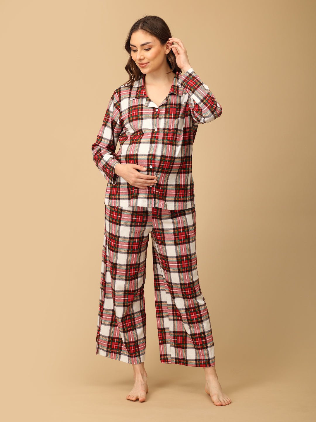 Check Me In Maternity and Nursing Pajama Set - NW - SD - CHKMI - S