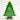 Checkered Shelf Green Wooden Christmas Tree with Mini Figurines - XMAS TABLE DECOR