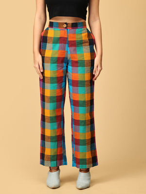 Checkmate Chic Women's Trouser and Jacket Set - WES - SK - CHKM - S