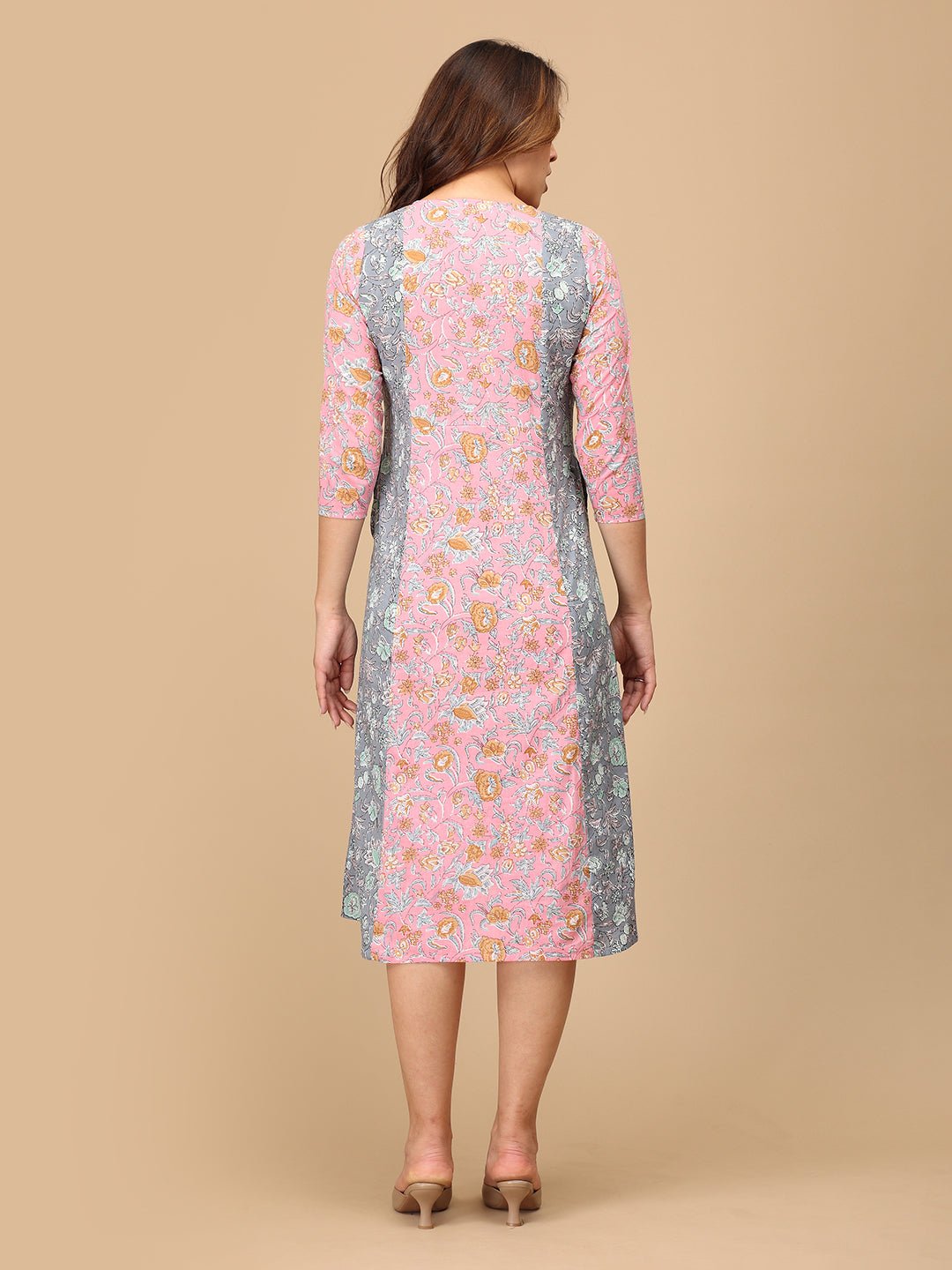 Chhaya Gulal Maternity and Nursing Kurti Dress - MEW - SF - CHYGL - S