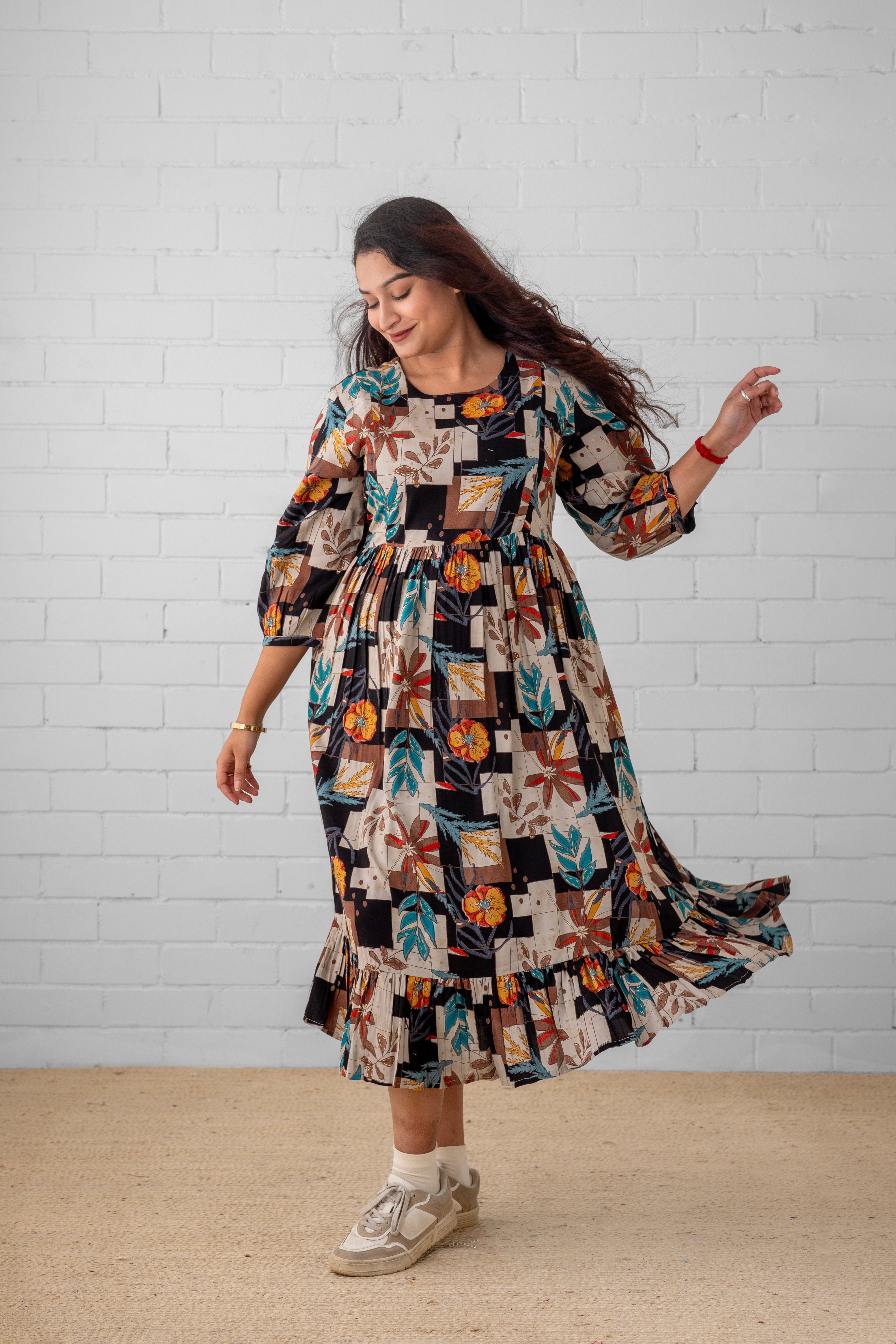 Chic Collage Maternity and Nursing Dress - S Maternity Casual Dress