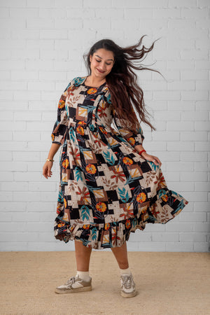 Chic Collage Maternity and Nursing Dress - S Maternity Casual Dress
