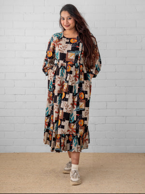 Chic Collage Maternity and Nursing Dress - S Maternity Casual Dress