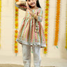 Chitrakatha Abstract Print Girls Anarkali Pajama Set