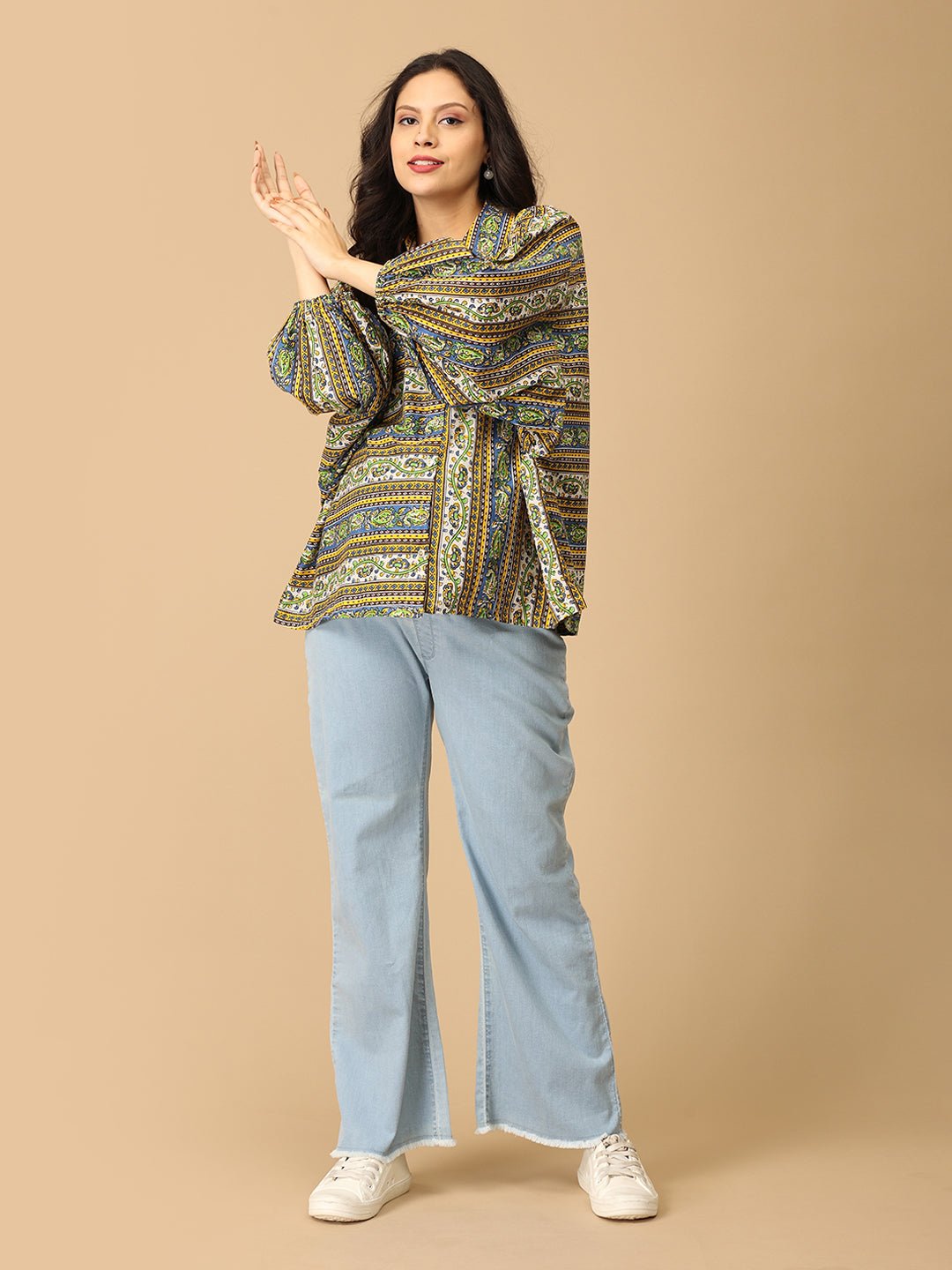 Chitrakriti Maternity and Nursing Oversized Shirt - MAT - SF - CTKRT - S