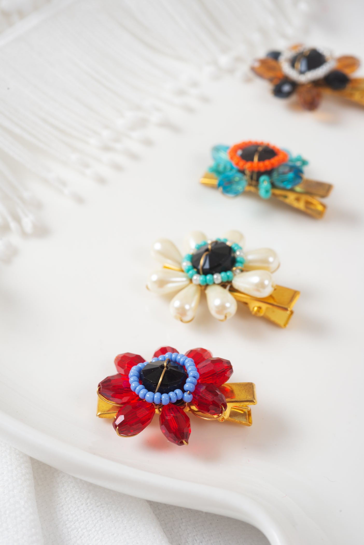 CHOKO Colourful Happy Floret Hair Clip (Set of 4)