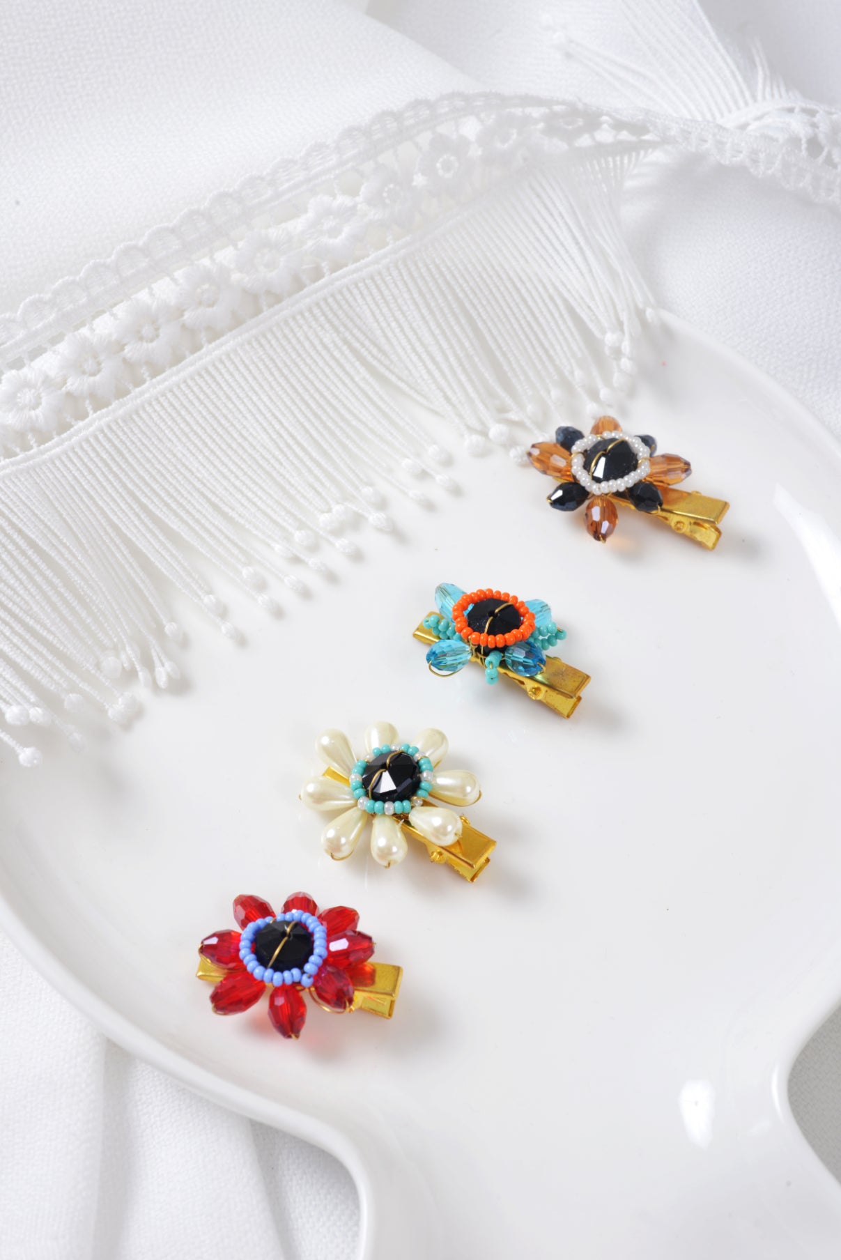 CHOKO Colourful Happy Floret Hair Clip (Set of 4)