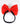CHOKO Adjustable Bow Hair Band with Pearls and Silver Crystals - Red