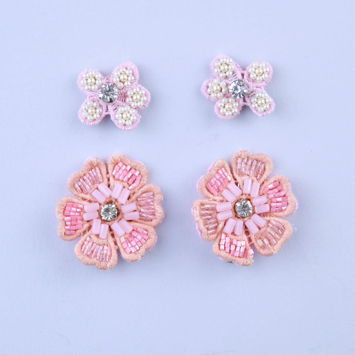 Choko Enchanted Pink Floral Hair Clip for Baby Girls
