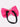 CHOKO Adjustable Bow Hair Band with Pearls and Silver Crystals - Pink - CHK203NBP