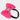 CHOKO Adjustable Bow Hair Band with Pearls and Silver Crystals - Pink - CHK203NBP