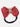 CHOKO Adjustable Bow Hair Band with Pearls and Silver Crystals - Red - CHK203MDOT
