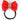 CHOKO Adjustable Bow Hair Band with Pearls and Silver Crystals - Red - CHK203NBR