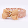 CHOKO Adjustable Lace Bow Hair Band with Pearls and Silver Crystals - White - CHK203BRWN