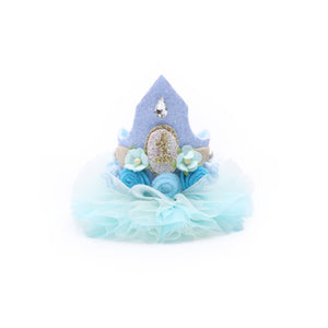 Choko Babies 1st Birthday Crown Hair Band - Blue Glitter | Kids Party Hair Hair Accessory - Gift Hair Accessories