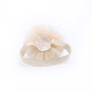 Choko Baby Girls 1st Birthday Crown Hair Band - Cream Gold | Kids Party Hair Accessory - Gift Hair Accessories