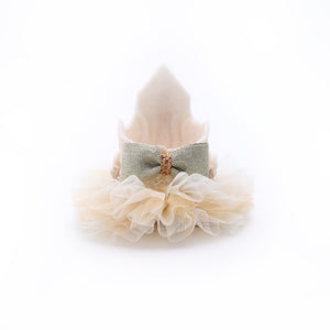 Choko Baby Girls 1st Birthday Crown Hair Band - Cream Gold | Kids Party Hair Accessory - Gift Hair Accessories