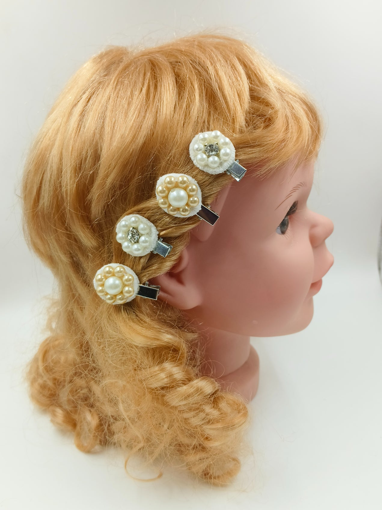 CHOKO Blush Blossom Bead Hairclips for Girls - CHK540