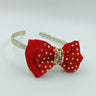 CHOKO Bow Hairband - Red, Gold - 240CHK30