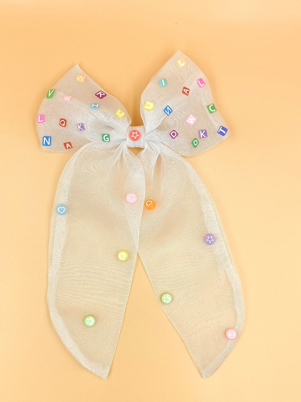CHOKO Bow Hairclip for Girls - Floral Embellishments - White, Multi - 235CHK82