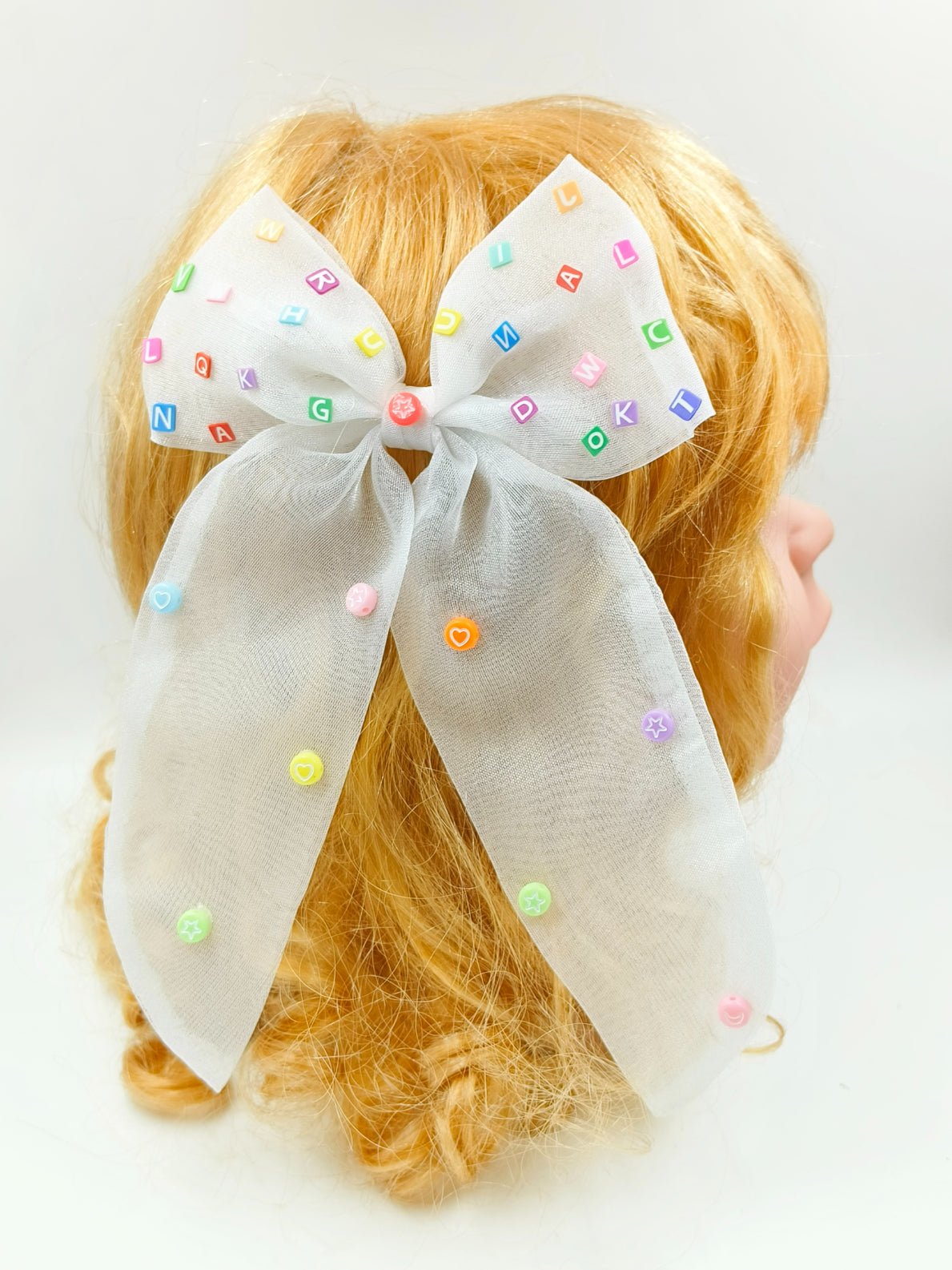 CHOKO Bow Hairclip for Girls - Floral Embellishments - White, Multi - 235CHK82