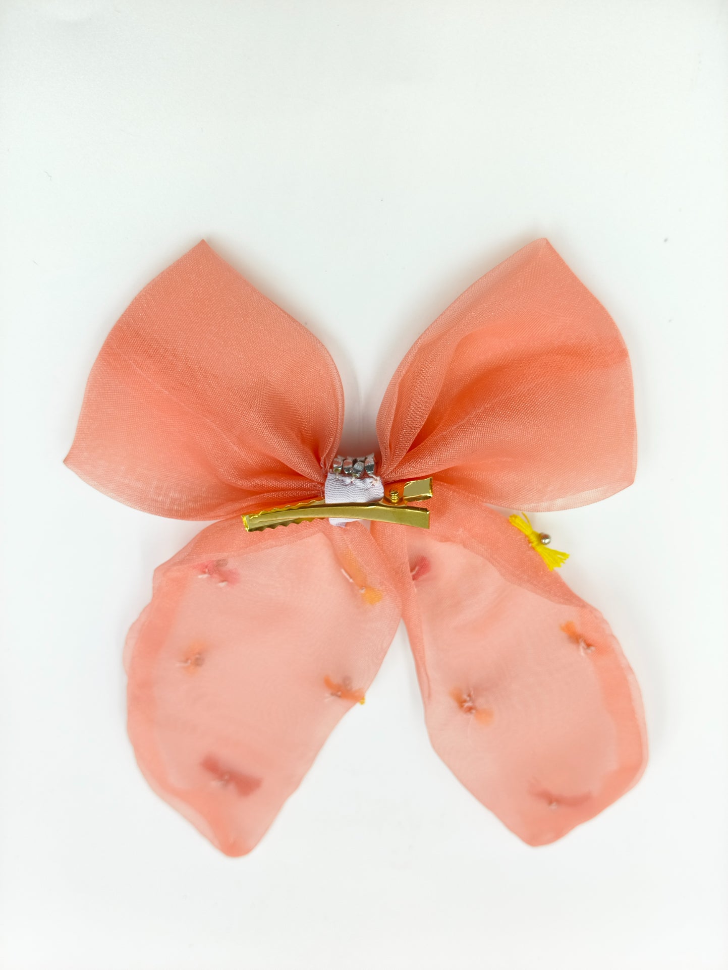 CHOKO Bow Hairclip for Girls - Peach - Kids Hair Accessory - 235CHK85