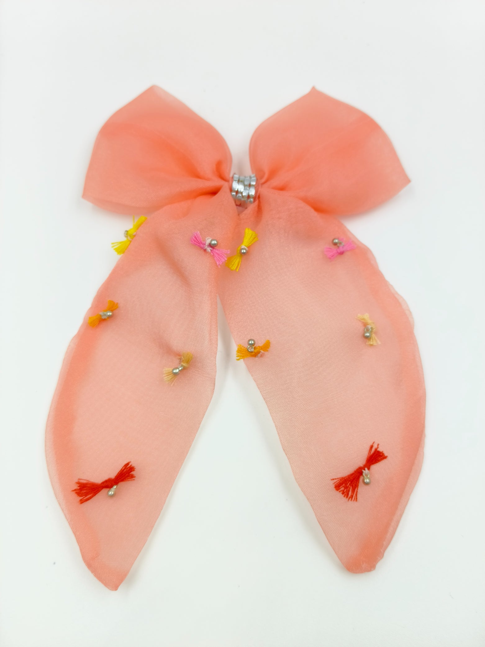 CHOKO Bow Hairclip for Girls - Peach - Kids Hair Accessory - 235CHK85