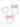 CHOKO Checkered Charm Bow Hair - Tie Set - Pastel Checks - Set of 3 (Purple, White, Pink) - 235CHK05