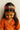 Choko Ethnic Hairband for Girls - Red Base with Mirror Work, Silver Charm & Colorful Threads - Hair Accessories