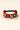 Choko Ethnic Hairband for Girls - Red Base with Mirror Work, Silver Charm & Colorful Threads - Hair Accessories
